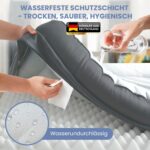ELONEO Orthopädisches Hundebett 106x76cm mit Memory Foam – Gelenkentlastung für grosse Hunde – Bild 5