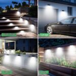 LOTMOS 6er Set Solarleuchten mit Bewegungsmelder – 176 LED für Garten & Hof IP65 – Bild 7
