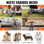 VEVOR 4-stufige Hundetreppe bis 68 kg – Einstiegshilfe für Auto, SUV & Möbel – Bild 7