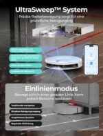 Vozascly E2 Staubsauger-Roboter mit Kartierung – 10000 Pa Saugkraft für Tierhaare – Bild 6