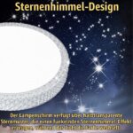 LZQ LED Deckenleuchte 48W Ø40cm dimmbar mit Fernbedienung – RGB Farbwechsel für alle Räume – Bild 6