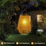 KagoLing Handgestrickte Solar Laterne – Warmweisses Deko-Licht für Garten & Terrasse – Bild 6