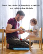 Infinno Rasselsocken & Fusssfinder Set – Sensorisches Babyspielzeug für 0–12 Monate – Bild 6