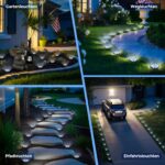 Solpex 10er Set Solar Bodenleuchten mit 8 LED – IP65 Gartenbeleuchtung für Aussen – Bild 7