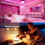 2er Set Rinfency Duschlampe IP44 – 16 Farben LED mit Akku & Fernbedienung für Badezimmer – Bild 5