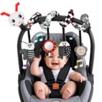 Zendstanding Kinderwagen Spielzeug – Hochkontrast Hängespielzeug für Babys 0–12 Monate