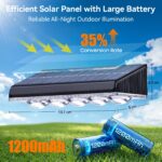 GEARLITE Solar-Wandleuchte 4er-Set mit 5 LED Linsenfokus – 10 Modi & IP65 Wasserdicht – Bild 5