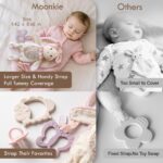 Moonkie Hase Schnuffeltuch mit Silikon Beissring – 3-in-1 Babyspielzeug ab 0+ Monaten – Bild 6
