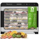 TurboTronic Dörrgerät 50 Liter mit 7 Edelstahl-Etagen – Temperatur 35–75°C für Obst, Gemüse & Fleisch
