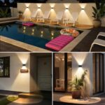 Delaiglow Solar-Wandleuchten 6er Set – IP67 Außenleuchten mit Bewegungsmelder für Garten & Zaun – Bild 7