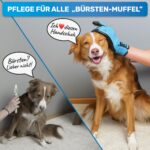 BluePet Fellpflegehandschuh für Hunde, Katzen & Pferde – Sanfte Haarentfernung – Bild 2