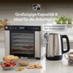 G21 Breezer UV Dörrgerät Edelstahl – 6 Ebenen, 650W, bis 75°C für Obst & Gemüse – Bild 5