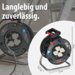 Brennenstuhl Garant V2 Kabeltrommel 25m – Überhitzungsschutz & 4 Steckdosen – Bild 2