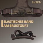 funPETic Hundegeschirr Essential Grösse L – Anti-Zug Brustgeschirr für grosse Hunde – Bild 5