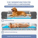 ELONEO Orthopädisches Hundebett 106x76cm mit Memory Foam – Gelenkentlastung für grosse Hunde – Bild 3