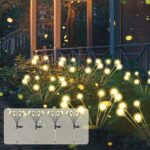 SCNNC Firefly Solar Glühwürmchen Gartenlichter 4er Set – IP65 wasserdicht für Garten & Balkon
