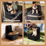 Petsfit Hundeautositz bis 15 kg – Memory Foam Booster mit Sicherheitsgurt für kleine Hunde – Bild 9