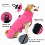 HEYWEAN Winterhundemantel wasserdicht mit Fleece – Warme Hundejacke für kleine bis grosse Hunde – Bild 3