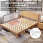 YIKANWEN Tragbares Bettgitter 150cm – Rausfallschutz für Kinder 0-10 Jahre – Bild 3