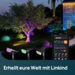 Linkind Smart RGB Solarlampe SL5C mit App & Musiksync – 16 Mio. Farben für Garten & Terrasse, 2er Set – Bild 9
