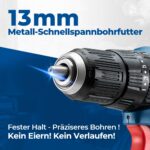 Dong Cheng 20V Akku-Schlagbohrschrauber 50Nm mit 2x2,0Ah – Professionelle 3-in-1 Kraft für alle Materialien – Bild 6