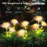 yowin Solar-Blumenleuchten 2er Set – Realistische LED Gartendeko mit automatischem Sensor – Bild 5