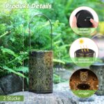 Bonsery Solarlaterne 2er Set – IP65 Wasserdicht mit Vintage Muster für Garten & Terrasse – Bild 7