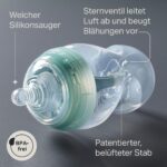 Tommee Tippee Advanced Anti-Kolik-Flasche 260ml – 2er-Pack mit brustähnlichem Sauger – Bild 5