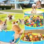 Pourbibi Hundepool 120 x 30 cm – Faltbares Schwimmbecken für grosse Hunde – Bild 6