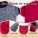 RANYPET 2er Pack Hundepullover 9XL – Warme Strickpullover für grosse Hunde im Winter – Bild 4