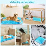 Aisuowa Kühlmatte Hund & Katze L (55×80cm) – Selbstkühlende Kühldecke mit Festgel – Bild 7