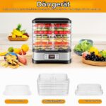 Nictemaw 400W Dörrautomat mit 8 Etagen & 72h Timer – Temperaturregelung 35–70°C – Bild 7