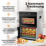 Balter DA-107 Dörrautomat Edelstahl – 2 Kammern, 12 Etagen, 8800 cm² Dörrfläche – Bild 3