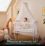 ALAVYA HOME® Betthimmel 150x240 cm mit Himmelstange – Bio-Baumwolle GOTS-zertifiziert – Bild 2
