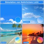 SNADER 44W LED Deckenleuchte Ø37cm Dimmbar – RGBIC Deckenlampe mit Fernbedienung für Wohn- & Schlafzimmer – Bild 2