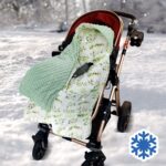 Miracle Baby Einschlagdecke 90x90cm – Reversible Babydecke Baumwolle & Minky für Babyschale – Bild 2
