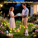 Ninonly Solar Oster Deko Eier – 2er Set mit 6 LED & 2 Modi für Garten & Balkon – Bild 8