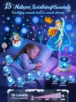 Frozen Sternenhimmel Projektor mit 16 Filmen & 15 Schlafliedern – Nachtlicht für Mädchen ab 3 Jahren – Bild 3