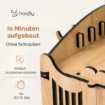 Hoofly Hobby Horse Stall für 2 Pferde – Holz-Halterung mit Stecksystem | Designed in Germany – Bild 4