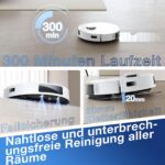 ECOVACS DEEBOT N20 PRO Plus Saugroboter – 8000Pa Saugkraft mit Wischfunktion & Auto-Entleerung – Bild 8