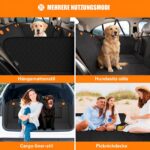 BMaoBBo Hundedecke Auto Rückbank 132x63cm – Wasserdicht & Kratzfest für SUV – Bild 4