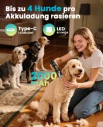 oneisall Leise Hundeschermaschine Upgrade Pro – Profi Fellpflege mit Titan-Keramik für Hunde & Katzen – Bild 5