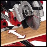 Einhell TC-SM 2131/2 Dual Zug-Kapp-Gehrungssäge – 1800 W Präzisionssäge mit Laser – Bild 6