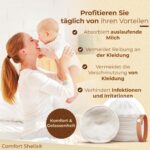 ComfortShells® Stilleinlagen Waschbar Bio-Bambus – 14er Set mit Wäschenetz & Stillarmband – Bild 3