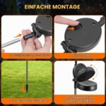 Fohil Halloween Solarlampen 2er Set – 20 LED Kürbisse mit 2 Modi für Garten & Aussenbereich – Bild 6