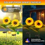 SCNNC Solar Sonnenblume 2er Set – LED Gartenleuchte mit Automatik für Balkon & Terrasse – Bild 2