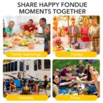 Befano Edelstahl-Fonduetopf 2L mit Temperaturkontrolle – Elektrisches Fondue-Set für 8 Personen – Bild 8
