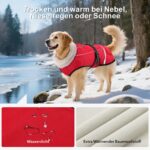 Woiil Hundemantel XL Wintermantel wasserdicht – Wärmeschutz für grosse Hunde – Bild 2
