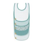 LÄSSIG Baby Lätzchen Set 5er Pack – Wasserdicht mit Klettverschluss & Bio-Baumwolle