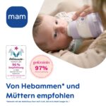 MAM Easy Start Anti-Colic Starter Set S – Babyflaschen-Set mit Schnuller, Lila – Bild 6